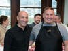 Dan Richer, whose Jersey City restaurant Razza produces one of the top 50 pizzas in the world, with Sean Duffield, after Duffield won the Coppola contest. 
