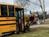 Another look at the Manchester Township school bus after a crash on Tuesday. 