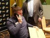 Ed Schlesinger calls his family to confirm he won the $1 million grand prize in the New Jersey Lottery's Million Dollar Replay