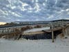 The walkover at the 5th Avenue beach is significantly damaged where waves washed out the sand beneath it. 
