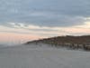 The waves carved a significant drop from the dune to the beach. 