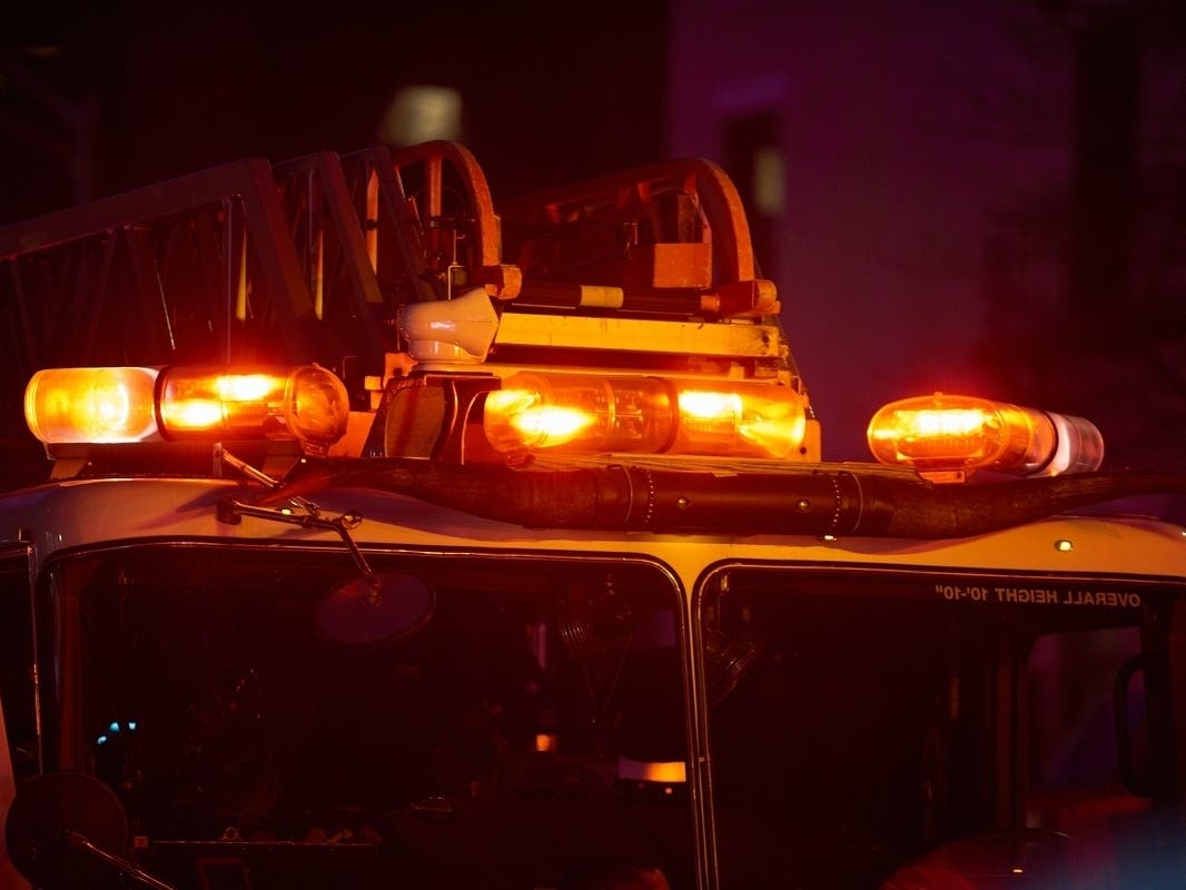 An observer said there were five fire trucks that responded to Friday's fire on a roof at West Belmont and North Sheffield avenues in Chicago. 