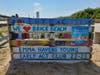 The Take A Toy, Return A Toy bin at Brick Beach III.