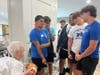 The Manchester High School football team paid a visit to The Haven, spending time with residents and sharing stories and friendship. 