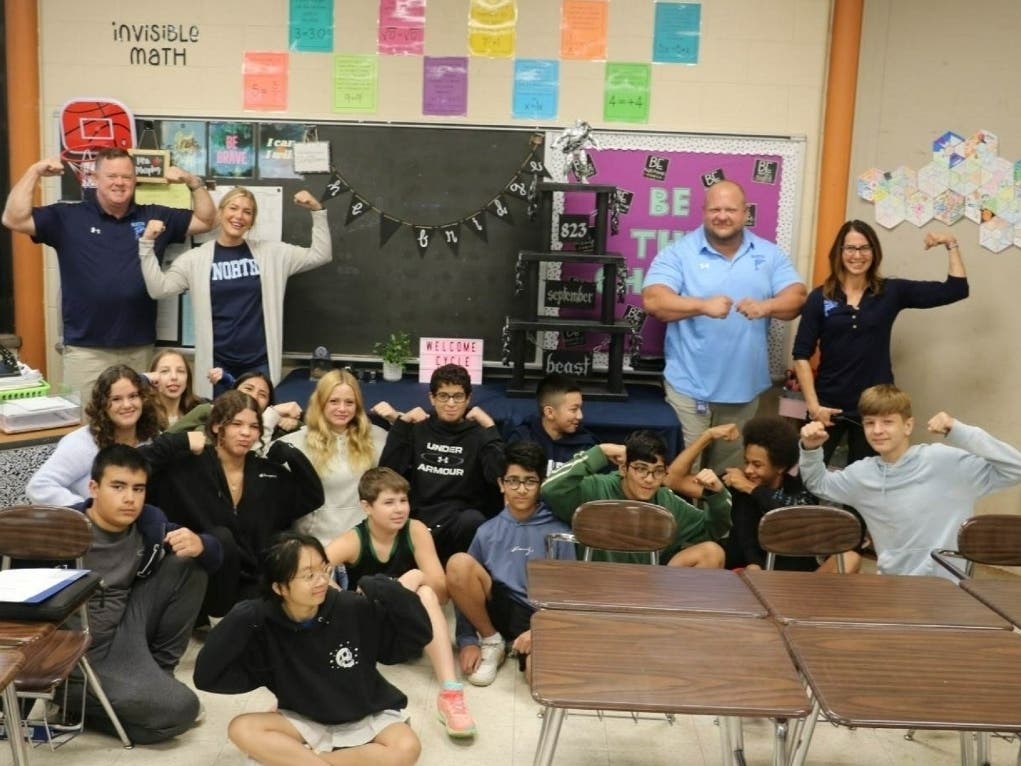 Toms River Intermediate North is awarding a trophy to the classroom with the highest attendance each month, one of a variety of ways the district is working to improve attendance.