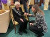 Edie and Mayor Lisa Crate, who delivered a proclamation honoring Edie for her 100th birthday. 