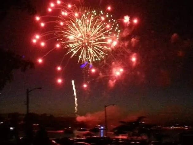 Fireworks Over the Toms River