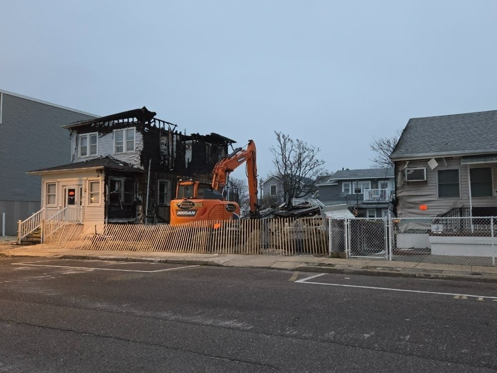 Three houses on Sheridan Avenue in Seaside Heights have been deemed uninhabitable following a fire early Saturday. 