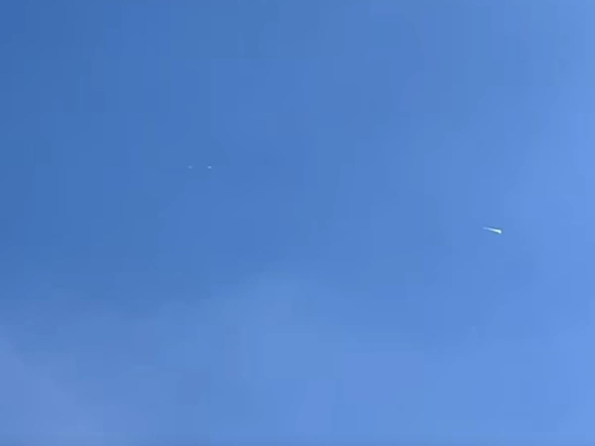 Nick Brucato captured the meteor in Whiting on Tuesday. 