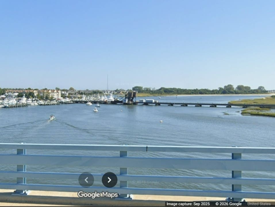 The NJ Transit Railroad Bridge has a clearance of 4 feet over the Manasquan River, leaving boats unable to pass when it is stuck in the down position.