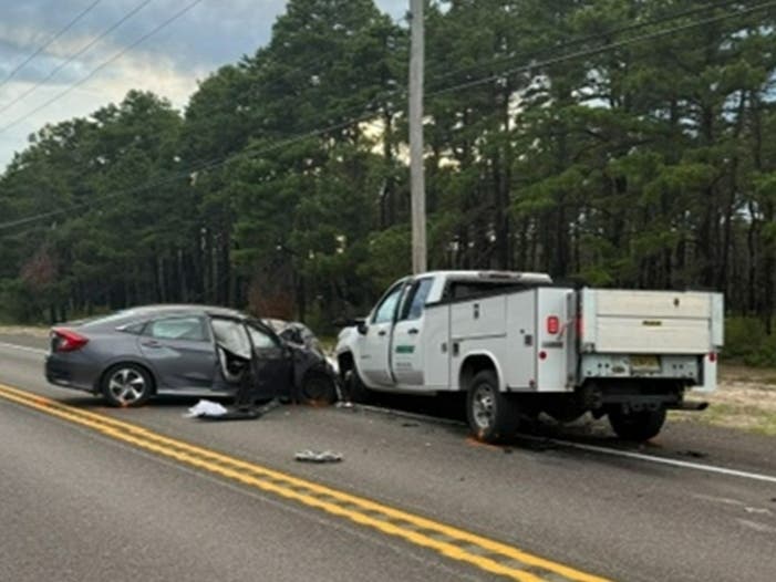 A Toms River woman died Thursday in a head-on crash on Route 70 in Manchester, police said.