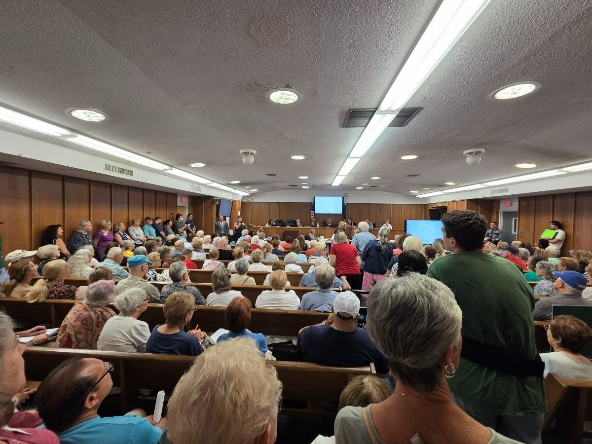The Manchester Township Council meeting was filled to overflow capacity on Monday as residents came out to express concerns about AI data centers. 