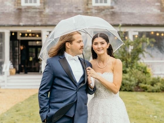 Alec Blihar and Megan Zuckerman had to evacuate from their hotel on their wedding day when the Sept. 26 nor'easter flooded Sea Bright. Their wedding left them with lots of happy memories. 