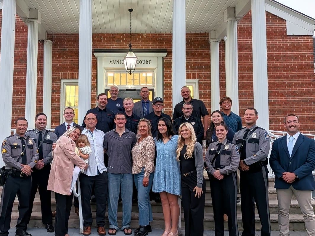 Manchester Township Police Chief Antonio Ellis and the police department honored five residents and the Whiting Fire Company with the Civilian Service Award on Tuesday.