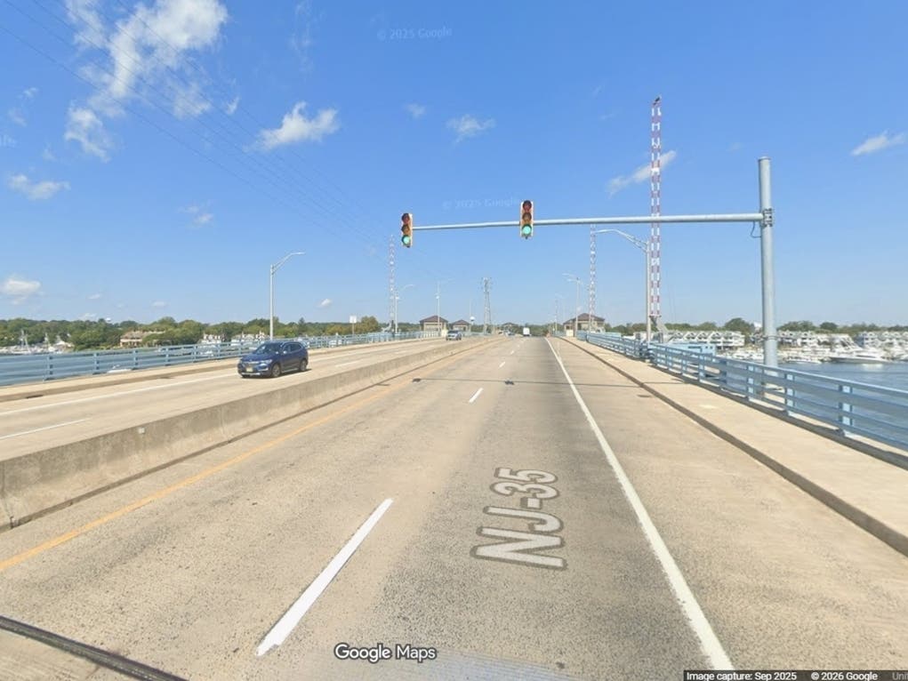 The Route 35 Bridge between Point Pleasant Beach and Brielle. 