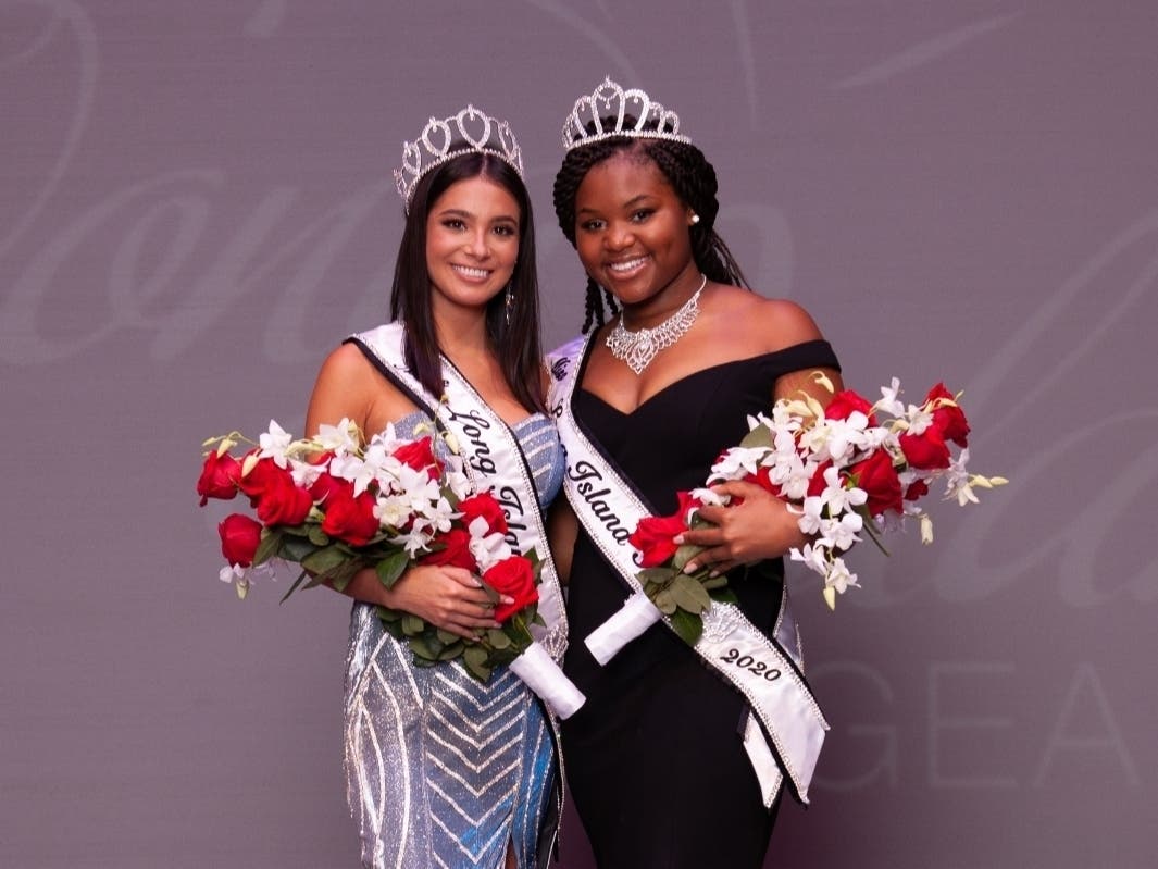 Miss Long Island 2020 Madison Argandona (L) and Miss Long Island Teen 2020 Chloe Jones