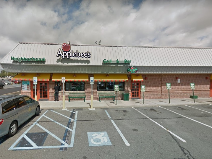 The Applebee's where the 28-year-old woman was allegedly seen driving drunk with the kids in the car Sunday night, police said.