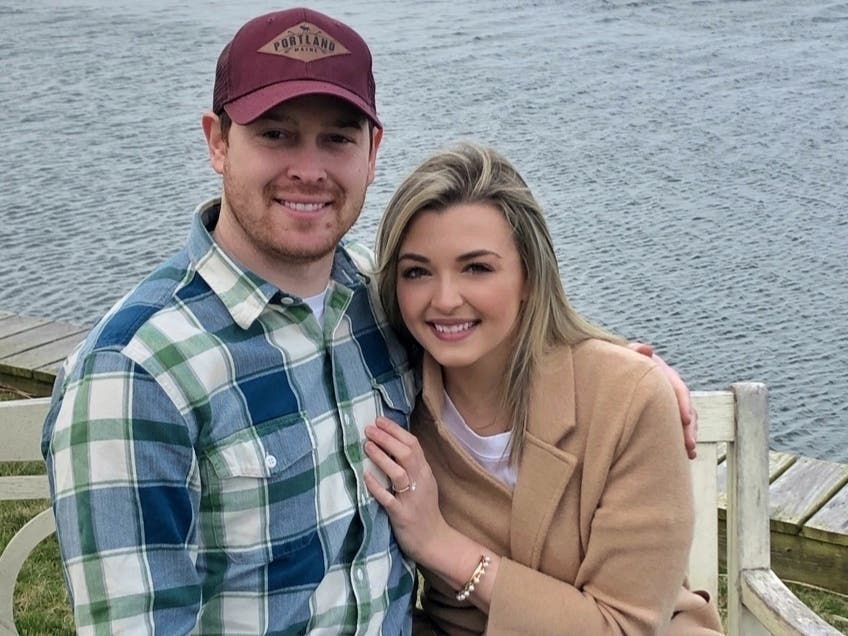 The sweet "Love Is Blind" inspired proposal was caught on video and shared on social media.