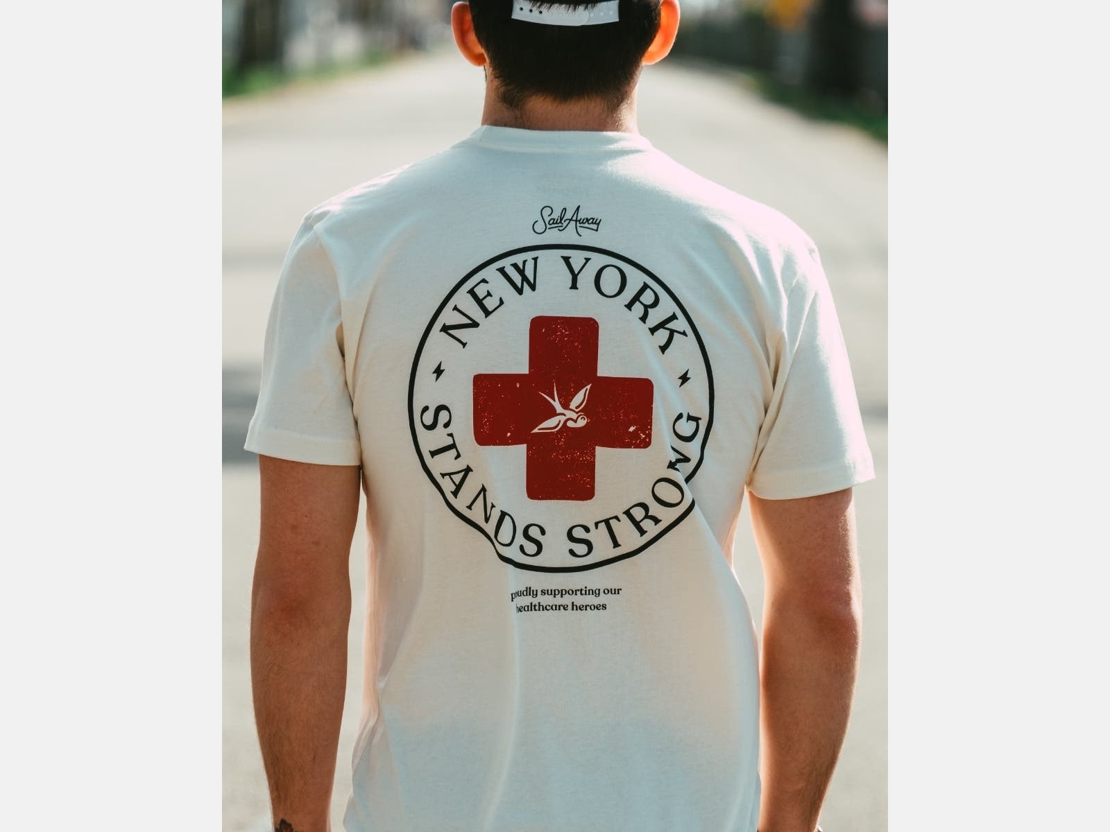 The local small business will now be using all profits from the purchase of a special t-shirt they had made, to donate a case — or multiple cases — of their coffee to a Long Island or NYC hospital.