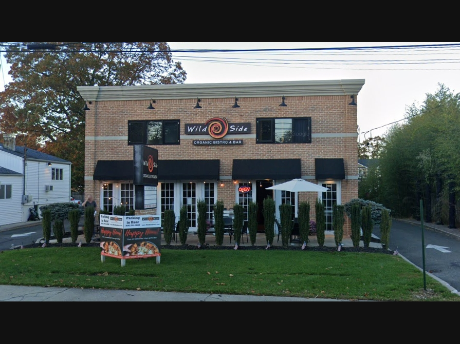 The Wild Side Bistro on 1551 Montauk Highway has closed, but the owners stated their second restaurant in Sea Cliff remains open.