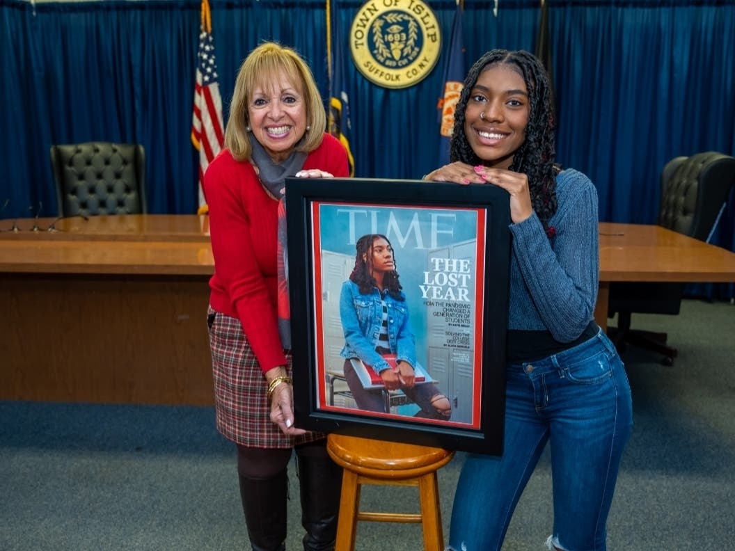 "Twyla has become an inspiration for so many. It's been a tough year for everyone, and certainly for students of all ages," Islip Supervisor Angie Carpenter said.