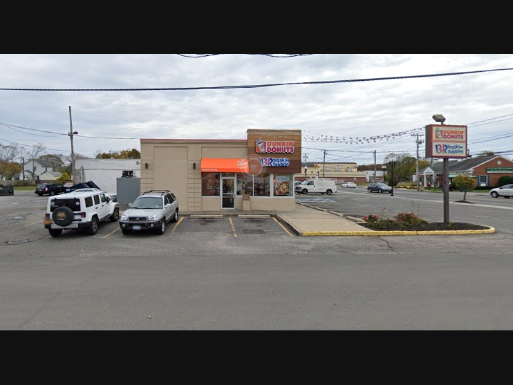 The car crashed into the business on 369 East Main Street at about 6:45 a.m.