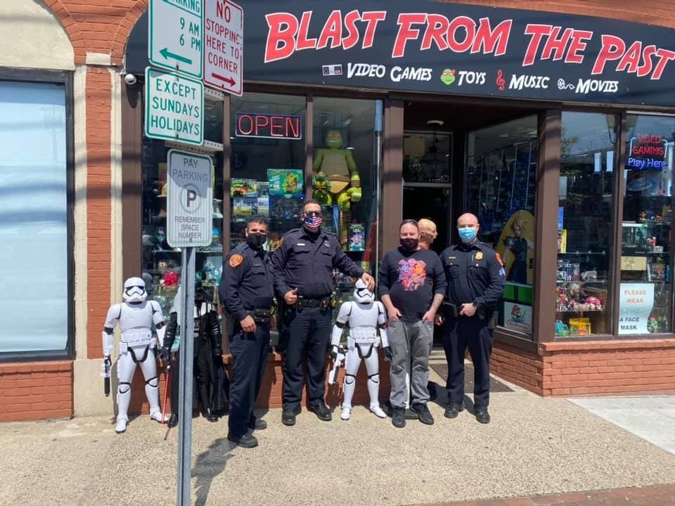 The statue that was reported stolen on April 1 at about 3 p.m. from the Blast From The Past store on 125 W Main Street was returned on Saturday morning. 