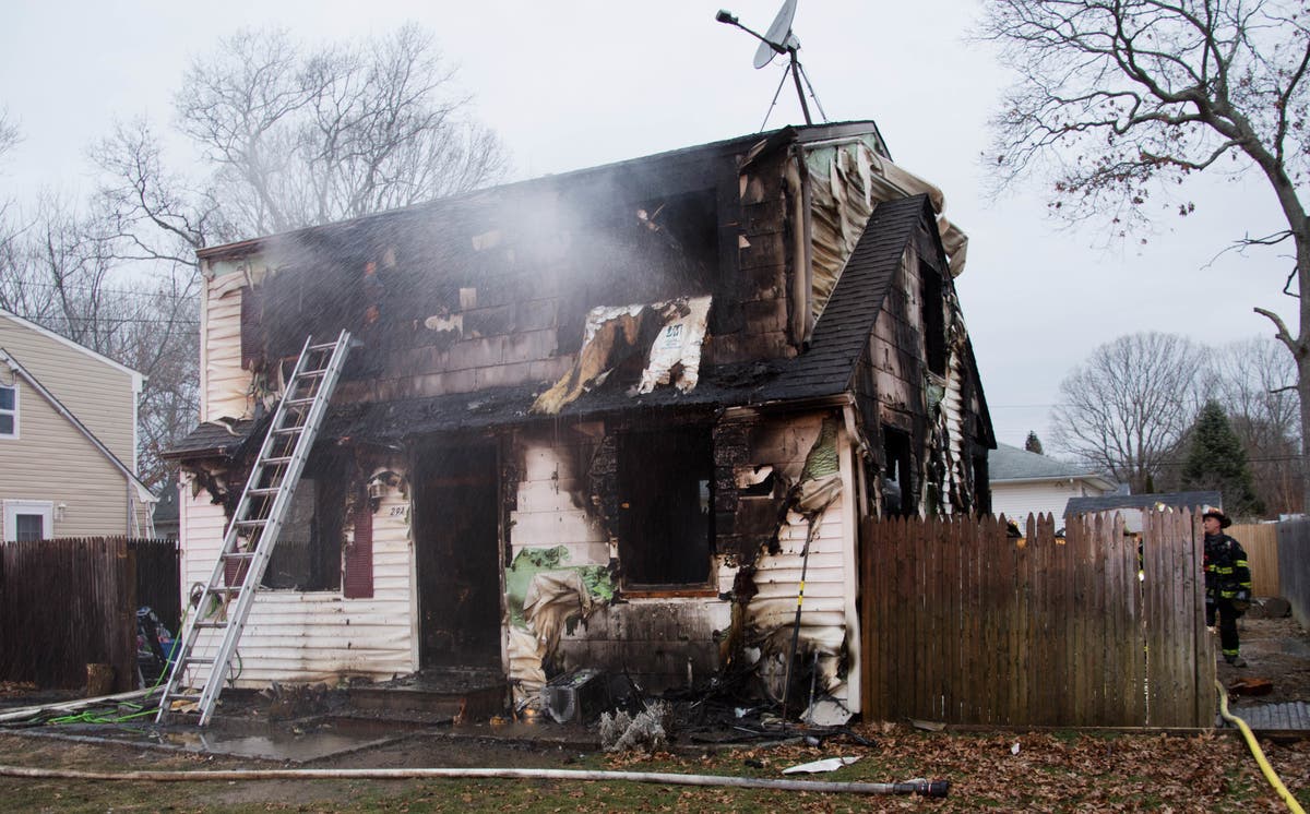 Fire Consumes Shirley House; Residents Taken To Hospital Shirley, NY