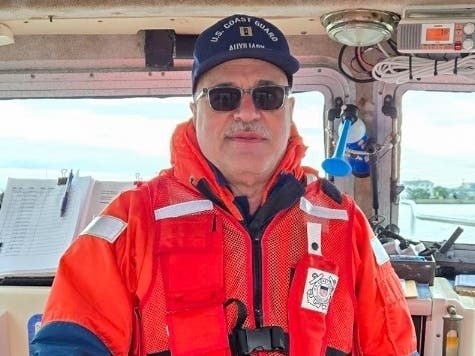 Andrew Tarantino, Division Commander for Eastern Long Island and Newly Qualified Coxswain on a recent patrol in the Moriches and Shinnecock Areas. 