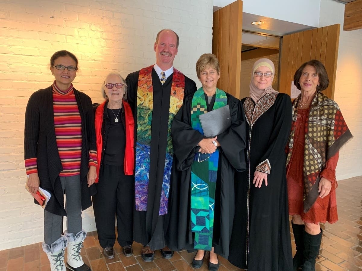Area representatives of the Christian, Jewish, Hindu and Islamic religions participated in an interfaith prayer service during a day of dialogue at Woodlands Academy on ways of achieving greater inclusion and equity in our society.