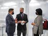 pictured from left to right: Stephen Boyd, CEO of Boyd Technologies, Congressman Richard E. Neal, Farideh Bischoff, CEO & CSO at FreMon Scientific