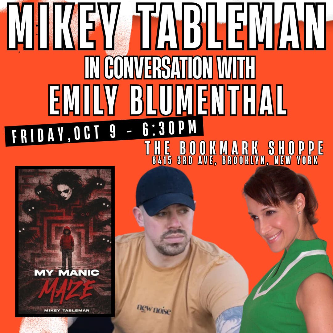 Mikey Tableman Discusses "My Manic Maze" with Emily Blumenthal - Q&A + Signing