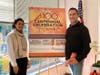 Branch Manager Alejandro Colindres with $100 Instant Cash Winner Donato Reali in the Northfield Ave. West Orange branch