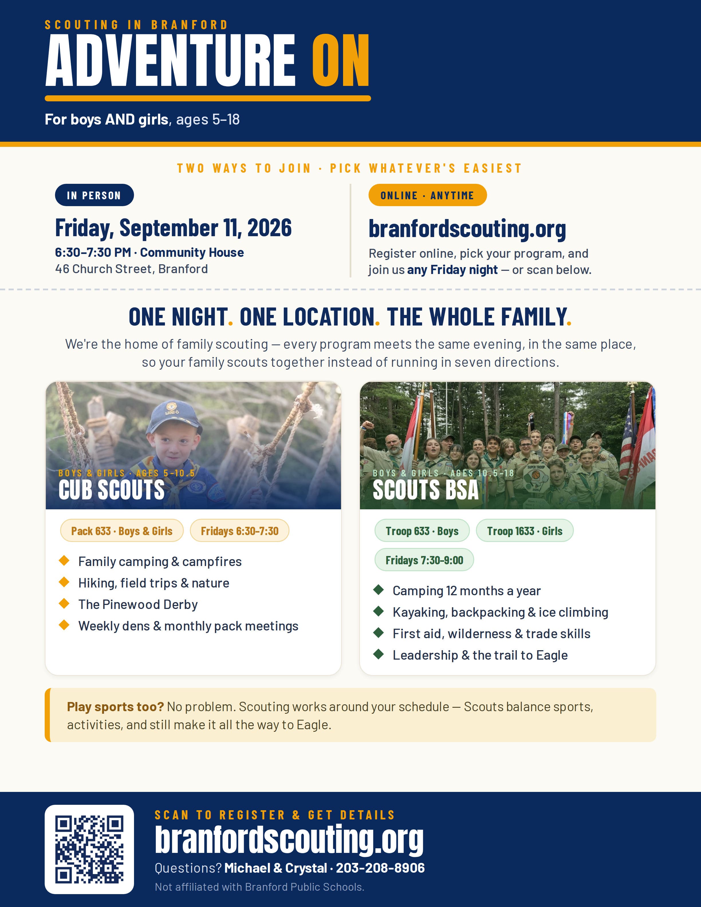 Scouting In Branford - Adventure On!