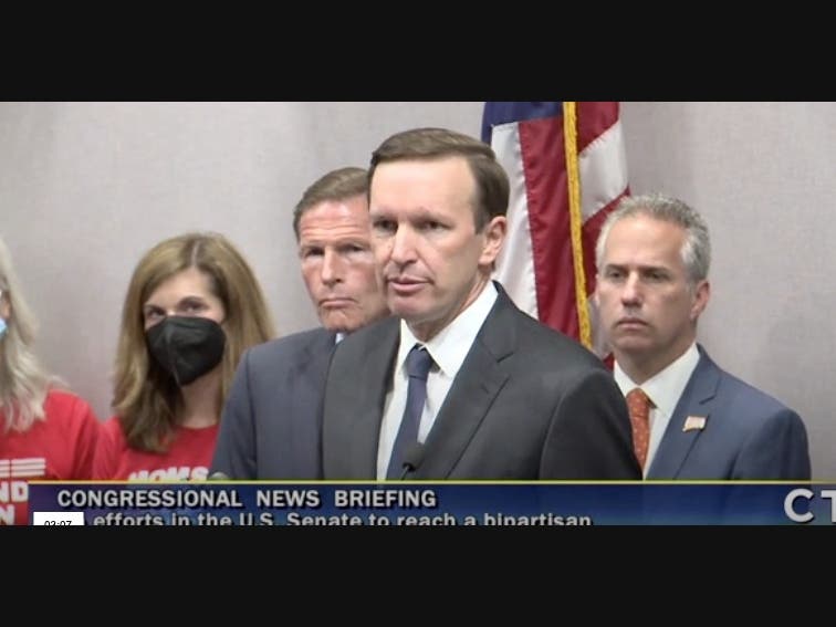 U.S. Sen. Chris Murphy talks about the gun legislation deal that is working its way through Congress.