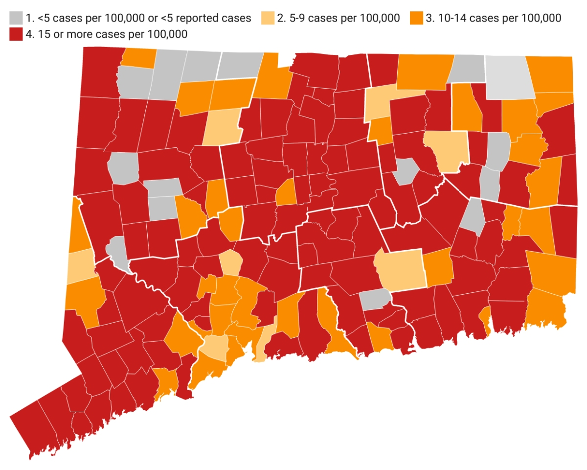 Connecticut surpassed 11,000 reported COVID-19 deaths Thursday.
