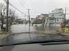 Milford Point is heavily flooded.