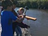 HCDS students prepare to collect water sample