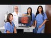 Maria Suarez, mentor Albert Khouri (Director of Glaucoma Division, Rutgers New Jersey Medical School), Kailyn Ramirez and Maria Vega-Garces.