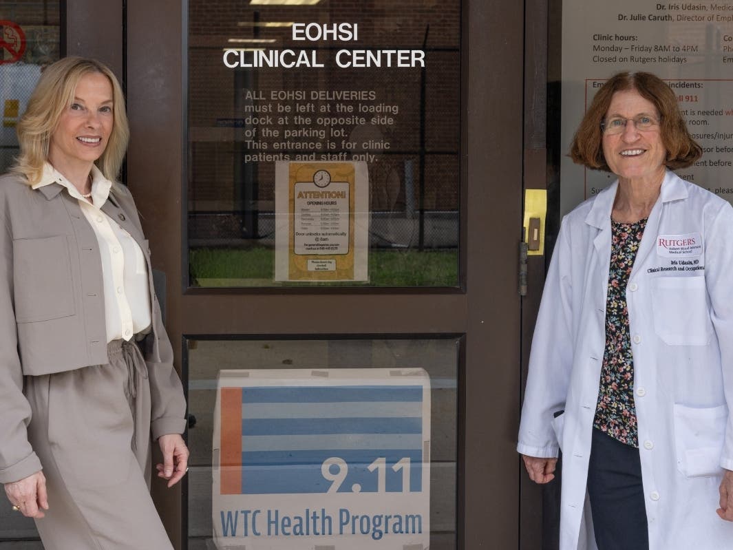 Jodi Streich, director of mental health services, and Iris Udasin, medical director, at The World Trade Center Health Program Clinical Center of Excellence at Rutgers.