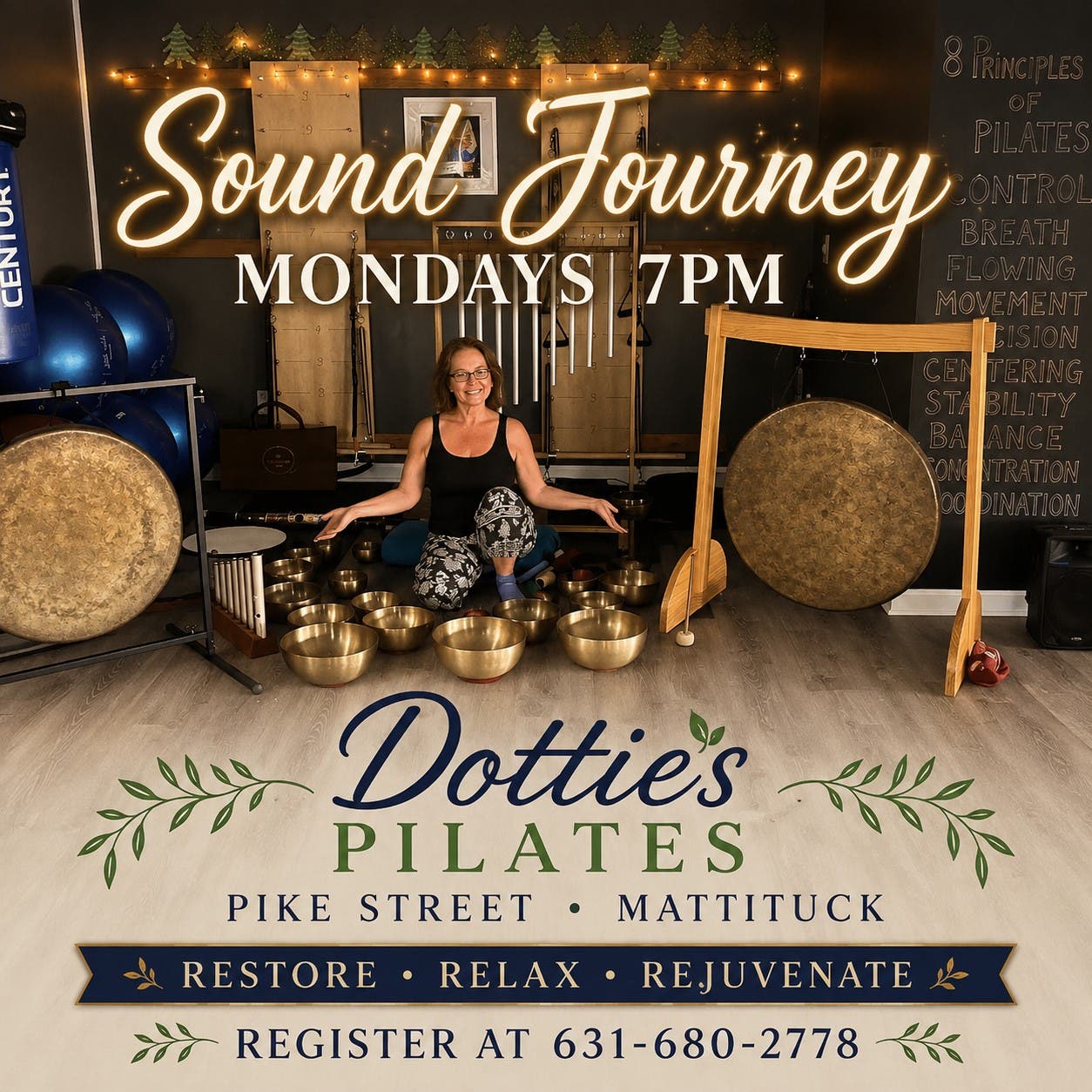 Rescheduled to next week @ Dottie's Pilates in Mattituck