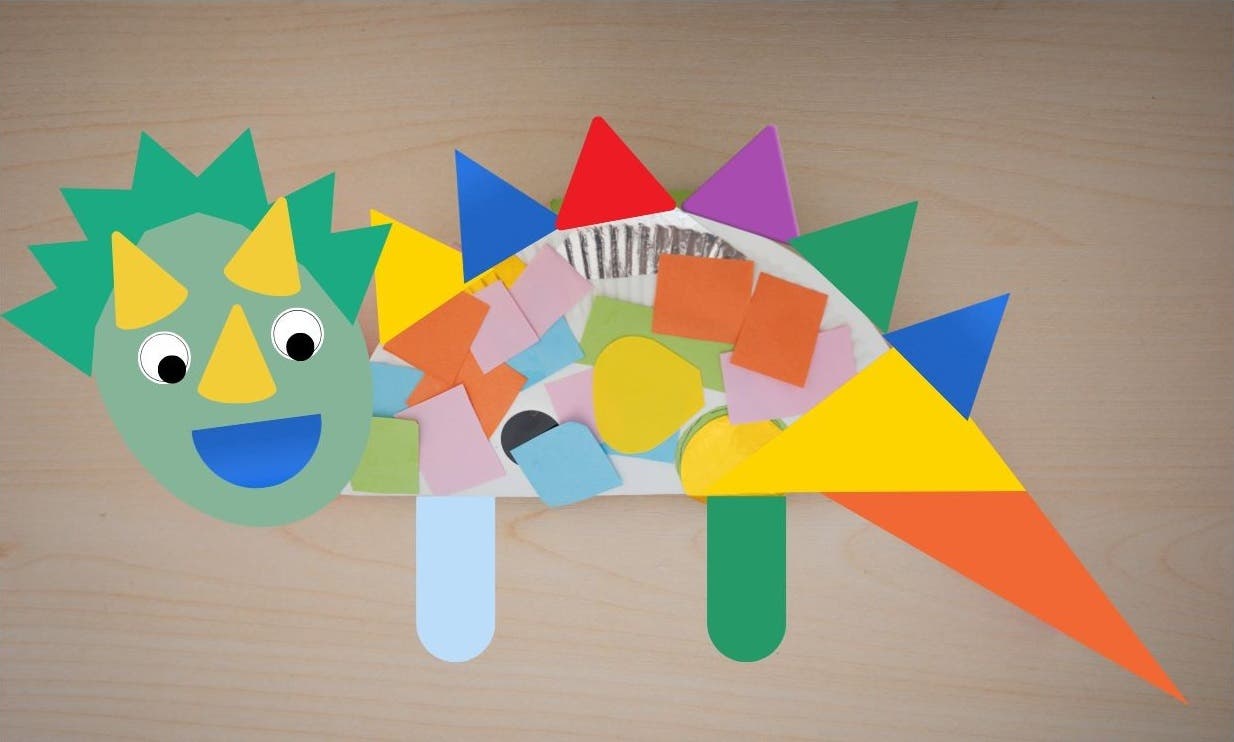 Paper-Plate Dino Craft