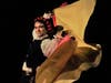 Carlos Fittante dances El Vito with a cape in a Jerezana Step. 