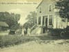 Post card published by Burr & Twist of Stevenson, Connecticut, showing the railroad station and post office at Stevenson before the construction of the Stevenson Dam and the flooding of the area by Lake Zoar.