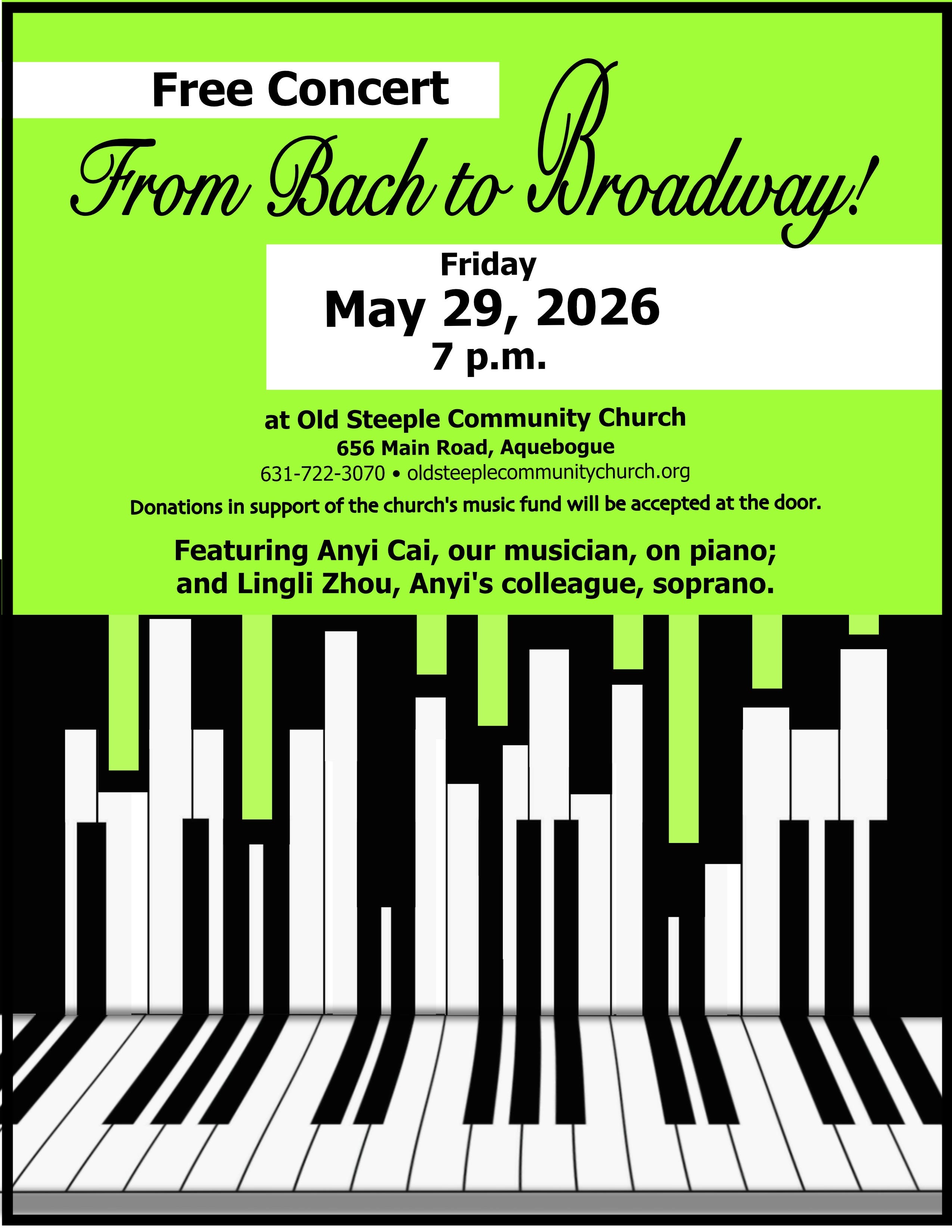 Free Concert - From Bach to Broadway