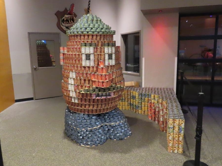 CANstruction collects enough cans to feed 6,305 people for one day