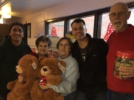 Volunteers from last year's drive helps spread cheer during the holiday season