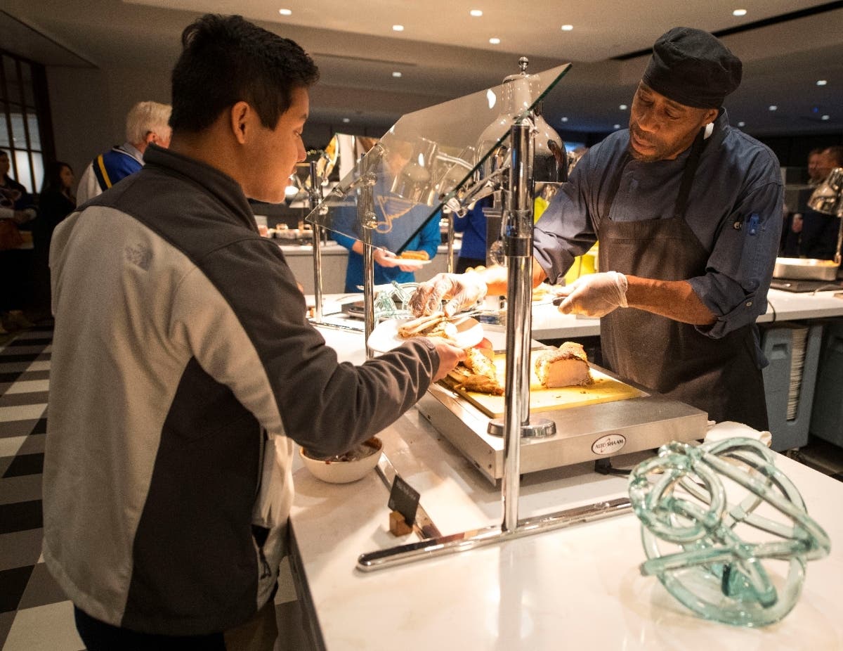 To date the collaboration has provided 1,135,000 donated meals made with provisions from St. Louis Blues home games and other Enterprise events.
