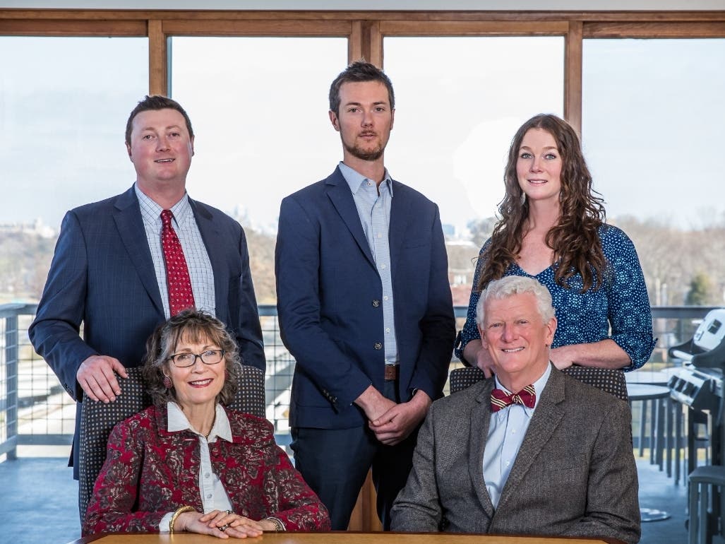 Pictured from left to right are (front row) Sue and Pierce Powers, Jr. and (back row) JD Powers, Henry Powers, and Elizabeth Powers.