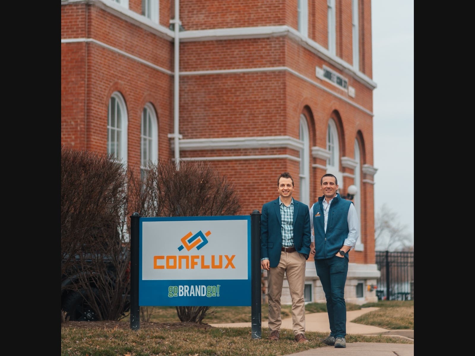 Pictured from left to right are Conflux Co-Learning’s Co-Founders Derek Weber and Brandon Dempsey.